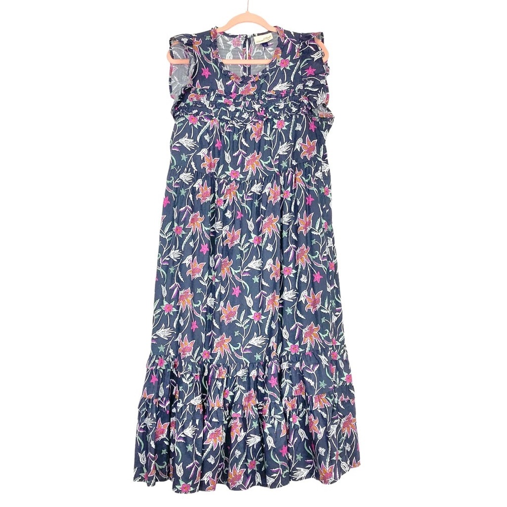 Universal thread ruffle sleeves dress